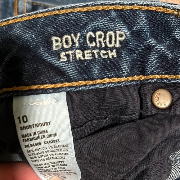 American Eagle Women’s “Boy Crop Stretch” Cropped Jeans - Picture 3 of 4